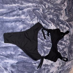 Black Cut Out One Piece